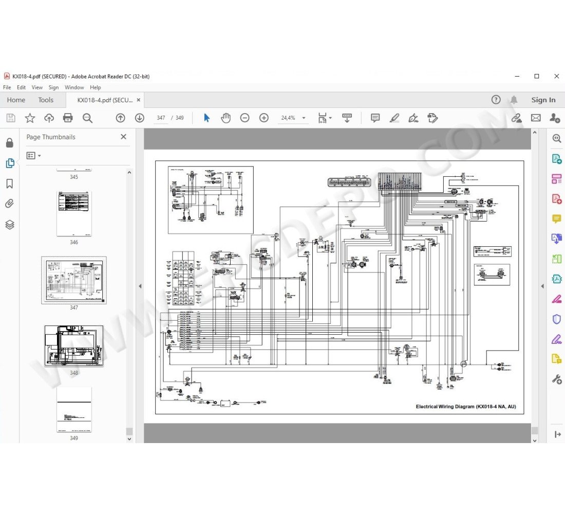 通気療法奥義マニュアル Kubota Excavator KX018-4 workshop service manual